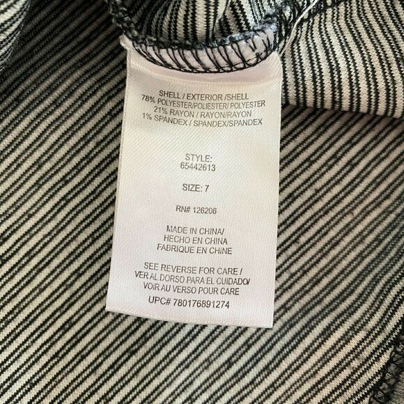 Pippa And Julie Girls Black Gray Chevron Zipper Raglan Sleeve Blouse Top 7 - Picture 5 of 8